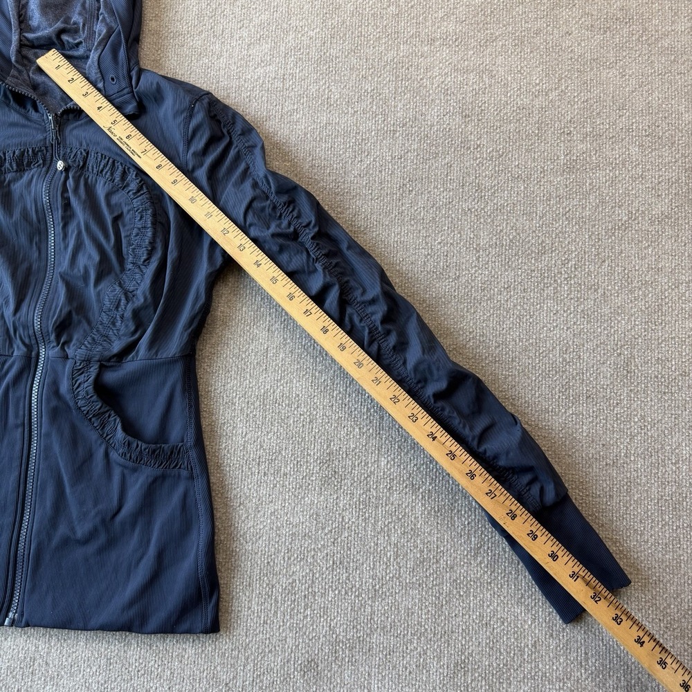 Lululemon Dance Studio Jacket Navy Blue Hoodie Coat Yoga - Picture 5 of 8